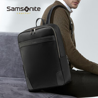Samsonite/新秀丽双肩包男士商务休闲电脑旅行包大容量出差背包TO3*09003黑色