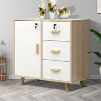 奈高NG木质文件柜矮柜办公柜打印机柜办公室柜储物柜茶水柜-三抽加门