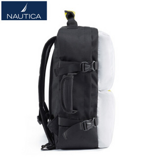 诺帝卡（NAUTICA） 双肩包男女士潮17英寸电脑包大容量笔记本包休闲时尚出差旅行书包商务背包 10400205Y 黄