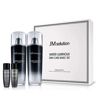 JMsolution肌司研水滋养亮白护理套装（JM水乳套装  柔肤水130ml+柔肤乳130ml）