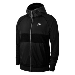 耐克NIKE 男子 毛圈布 连帽 CE HOODIE FZ WINTER 夹克/风衣 BV3593-010黑色M码