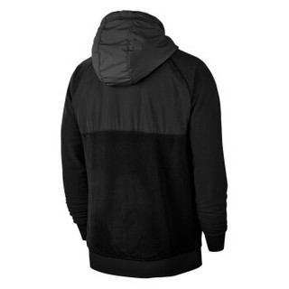 耐克NIKE 男子 毛圈布 连帽 CE HOODIE FZ WINTER 夹克/风衣 BV3593-010黑色M码