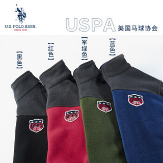 U.S. POLO ASSN. 夹克男2019秋冬新款男士外套风衣休闲韩版运动棒球服男装上衣茄克 6194111028 军绿 M