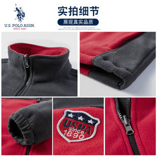 U.S. POLO ASSN. 夹克男2019秋冬新款男士外套风衣休闲韩版运动棒球服男装上衣茄克 6194111028 军绿 M