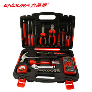 力易得（ENDURA）24件套电讯工具组套 维修组套 手动工具组套 五金工具箱 货号E1419 可定制