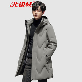 北极绒（Bejirong）羽绒服外套男 2019冬季新款韩版中长款休闲羽绒服保暖外套 QT709-9811佳 卡其色 XL