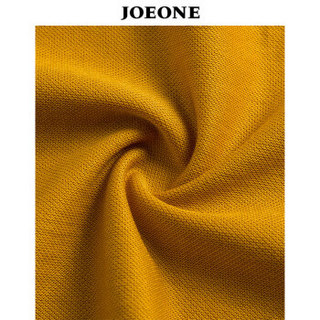 九牧王（JOEONE） 短袖t恤 男装2019新品夏季男翻领商务休闲修身 175/96A[50]姜黄JT292014T