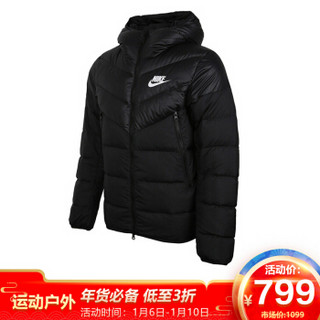 耐克NIKE 男子 羽绒服 AS M NSW DWN FILL WR JKT HD 运动服 928834-010 黑色 XXL