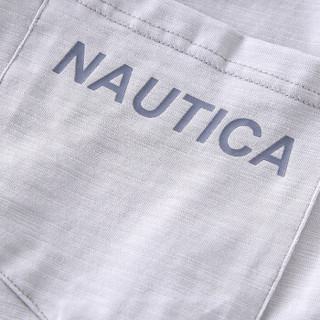 诺帝卡 NAUTICA 2019秋季新品纯色简约宽松居家舒服透气棉质休闲长裤 NWK95002 浅灰 XL(175/100)