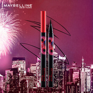 美宝莲（MAYBELLINE）极细防水眼线液 迪士尼限量版黑色0.5g（防水不晕染眼线笔 极细易画 不易脱色 持久）