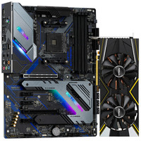 华擎(ASRock)X570 Extreme4主板+Radeon RX 5700 Challenger D 8G OC 板卡套装