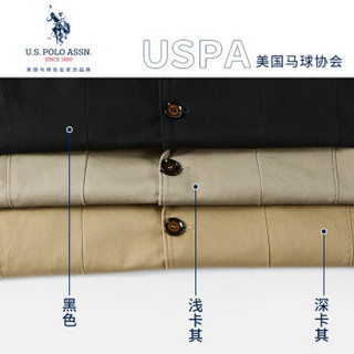 U.S. POLO ASSN.西服男2019秋冬西装男外套男单商务休闲小西装衣服男装 6194112128 深卡其 L