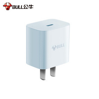 公牛 BULL PD3.0苹果USB-C充电器18W快充头适用iPhoneXS11ProMax/华为/三星/小米 AU118E 暮雪灰