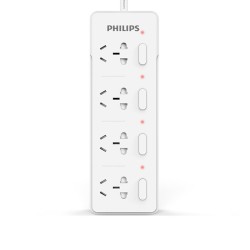 PHILIPS 飞利浦 新国标4AC分控插排 1.8m