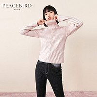 PEACEBIRD 太平鸟 女士条纹针织衫