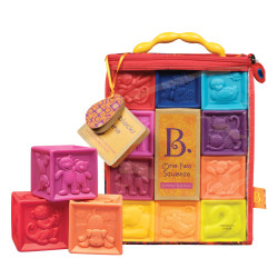  B.Toys 比乐 捏捏乐数字浮雕软积木 