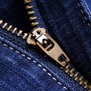 鳄鱼恤（CROCODILE）牛仔短裤 男士2019夏季新款时尚休闲舒适短裤 B235-3033 蓝色 33码