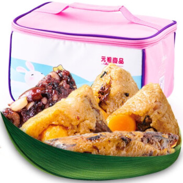 元祖ganso 门店配送 端午节粽子礼盒装 龙粽五福粽子 18入/盒