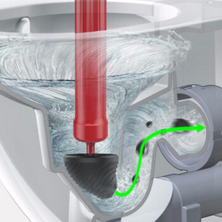 欧莱德下水道疏通器捅马桶吸工具厕所管道堵塞一炮通高压气厨房家用神器 升级一炮通赠打气筒
