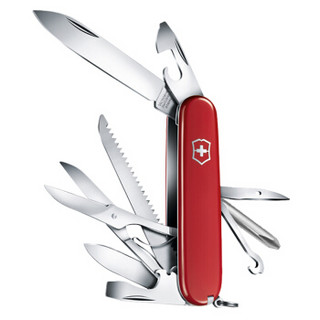 维氏(VICTORINOX)瑞士军刀 大当家私享礼盒包装 多功能刀小折叠刀具生日礼物送男生男朋友 红色1.4713T2