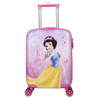 Disney 迪士尼 18英寸儿童拉杆箱 小学生行李箱登机箱万向轮旅行箱密码箱 TGMB0234C玫红
