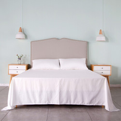 IOVO然牌 全棉床单 纯棉60支斜纹床上用品床单单件 纯白色 230*250cm