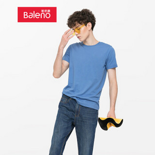 班尼路（Baleno）T恤男 纯色t恤重磅棉2019夏季新品半袖上衣打底衫男 B45 B45 L