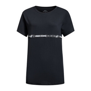 ARMANI EXCHANGE 阿玛尼奢侈品19秋冬新款女士针织T恤衫 6GYTED-YJX9Z BLACK-1200 XS