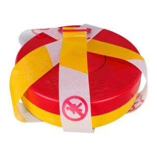 商品金枪鱼 注意安全隔离带升级款40米可重复使用可回收伸缩带加厚