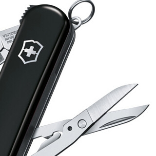 维氏（VICTORINOX）瑞士军刀 理容伴侣65mm(8种功能)多功能刀小折叠刀指甲钳剪指甲锉指甲刀 0.6463.3黑色