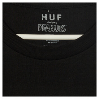 HUF 男士黑色短袖T恤 TS00645-BLACK-M