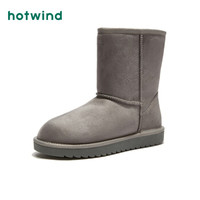 热风HotwindH89W9805女士雪地靴 09灰色 36
