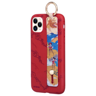 迪士尼(Disney)苹果11pro手机壳iPhone11 Pro保护套鼠年国潮卡通全包防摔硅胶腕带支架软壳男女款 步步高升