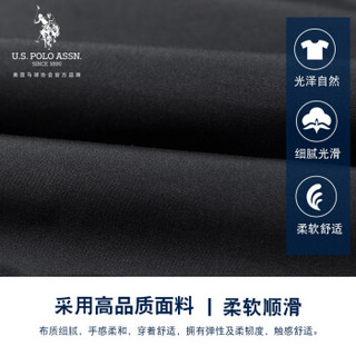 U.S. POLO ASSN.羽绒服男士2019秋冬季新款印花时尚修身大衣潮流加厚保暖休闲防寒服 6194117006 灰色 XL