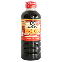 日本进口 龟甲万 万字甜口酱油 酿造酱油500ml *3件
