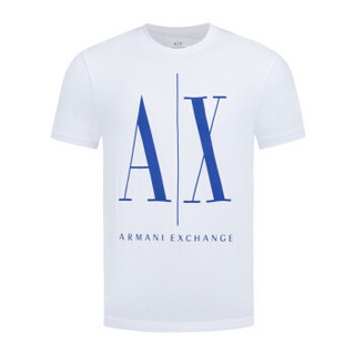 ARMANI EXCHANGE 阿玛尼奢侈品20春夏新款男士针织T恤衫 8NZTPA-ZJH4Z-20S WHITE-7141 XS