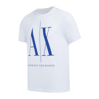 ARMANI EXCHANGE 阿玛尼奢侈品20春夏新款男士针织T恤衫 8NZTPA-ZJH4Z-20S WHITE-7141 XS