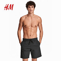 H＆M HM0566942 男款内衬网布沙滩短裤