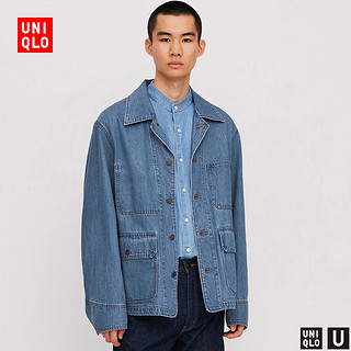 UNIQLO 优衣库 男装 牛仔工装茄克(水洗产品) 426038