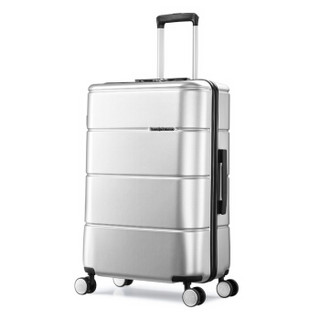 Samsonite/新秀丽拉杆箱万向轮行李箱旅行箱可托运箱飞机轮TU2 银色 25英寸