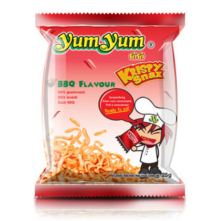 泰国进口 养养牌（yumyum）烧烤味点心面 组合装 25g*6包 干脆面