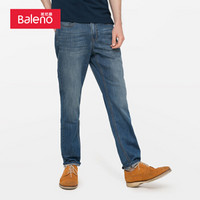 班尼路 Baleno 牛仔裤 竹纤维中腰直筒牛仔裤男潮流青年裤子修身长裤男 88911025 02D 31