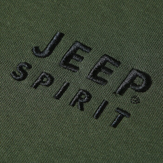 吉普JEEP 卫衣男圆领套头2019年秋冬新品休闲男士上衣外套 XYL315010 黑色 M