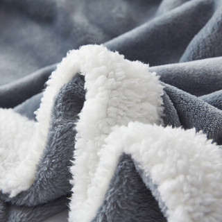 南极人（NanJiren）毛毯 双面法兰绒珊瑚绒仿羊羔绒毯子毛巾被午睡小被子空调盖毯 150*200cm