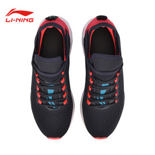 李宁跑步系列男减震跑鞋 ARHP017-7 夜空蓝/荧光焰红 39.5