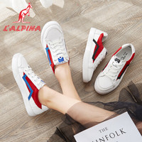 阿尔皮纳 L'ALPINA 袋鼠 时尚休闲鞋女百搭低帮潮流小白鞋校园青春学生拼色板鞋女ZJ201906白蓝37