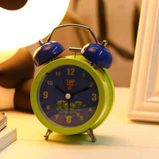 迪士尼（Disney）闹钟 儿童电子静音小夜灯超人个性懒人钟学生钟卧室床头时钟 NZ-067B
