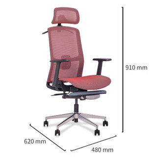 派格（paiger）电脑椅人体工学办公椅职员椅可升降座椅可躺转椅