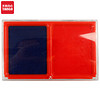 TANGO 天章 办公(TANGO)137*88mm红蓝双色透明外壳方形快干印台印泥/财务办公印台印泥红蓝双色