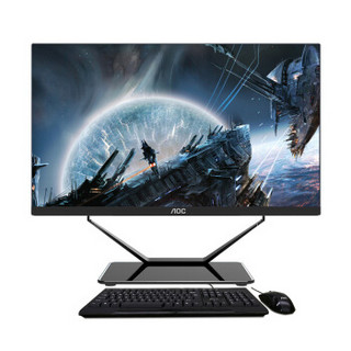 AOC AIO936 23.8英寸电竞游戏一体机台式电脑(九代i5 9400F 8G 512GSSD 4G独显 无线WiFi 送键鼠)